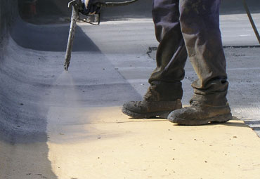 coating systems over Burbank spray foam roof systems